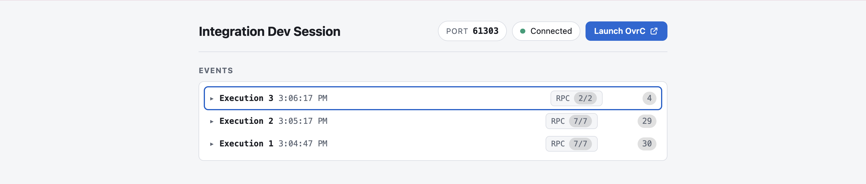 local web interface